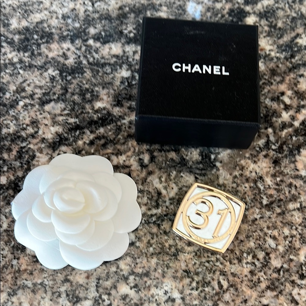 Chanel Gold and Silver Brooch